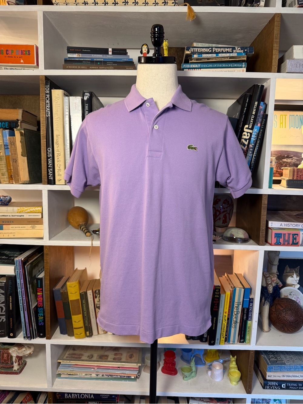 Lacoste Men's Light Purple Pique Polo Shirt